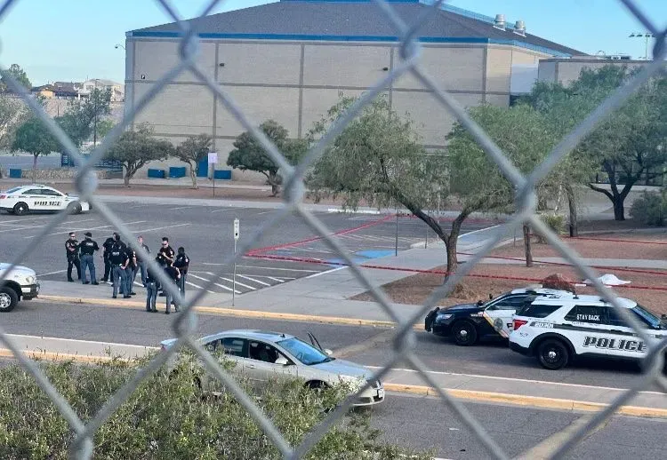 EPISD Police and EL Paso Police investigate incident at Franklin High School. (CREDIT: CBS4/KFOX14)