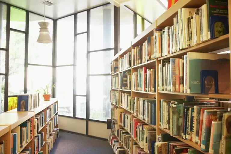 A school library.  Shalom Ormsby Images Inc/Getty Images