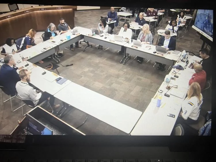 Members of the Fort Bend ISD board on Monday weighed the possibility of removing the district's campuses as polling locations. Screen capture of Fort Bend ISD meeting