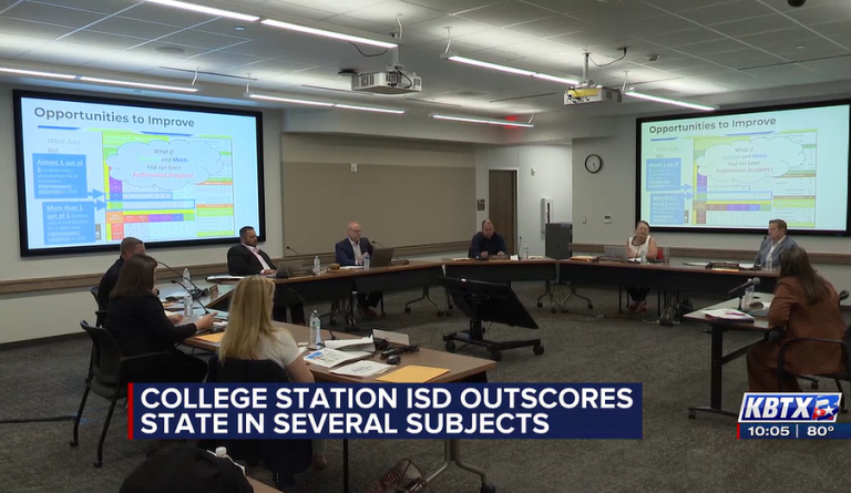 By Anna Maynard / College Station ISD Board of Trustees discusses district improvement plans, STAAR results