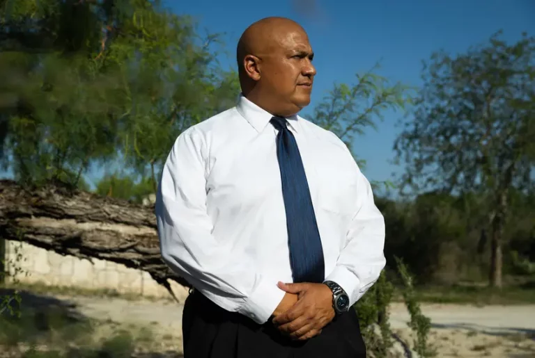 Pete Arredondo, facing a criminal case based on how he handled a school shooting as chief of the Uvalde school district police, has asked a judge to throw out the charges. Credit: Evan L'Roy for The Texas Tribune