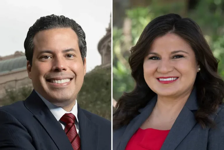 From left: Democrat Jonathan Gracia is challenging Republican incumbent Janie Lopez in state House District 37, which covers part of the Rio Grande Valley and includes Harlingen and part of Brownsville. Credit: Social media