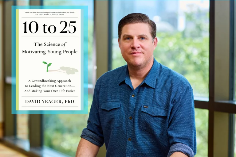 David Yeager, a psychology professor at the University of Texas at Austin, says we should rethink how we think about things like stress and mentorship in our approach to engaging with young people. / Photo by Justin Leitner, Courtesy Simon and Schuster