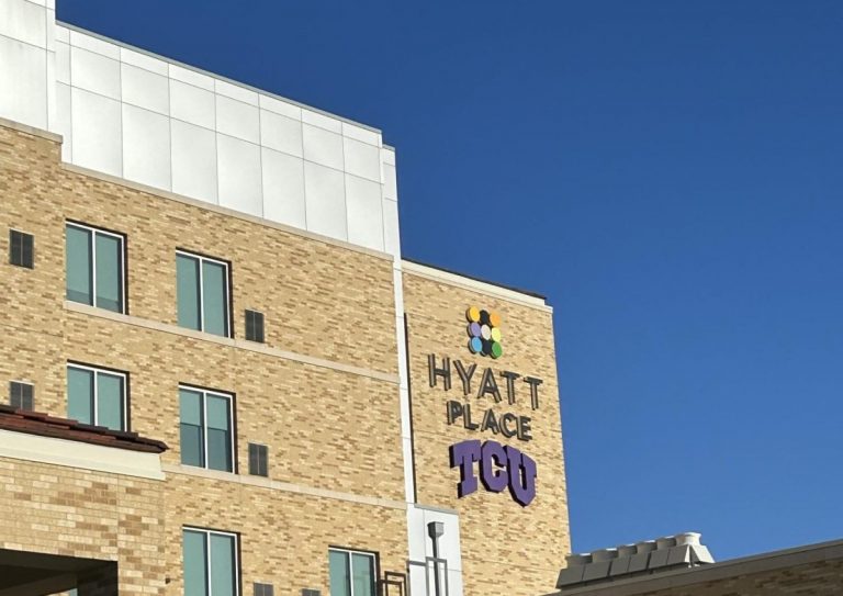 Image Credit: Grace Lewis / The TCU Hyatt Place located at 3029 Sandage Ave Fort Worth, TX 76109. (Grace Lewis/ Staff Writer)