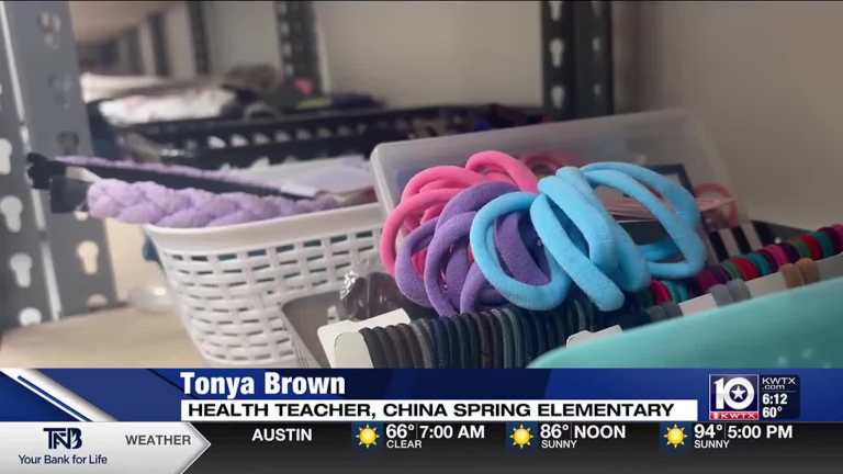 By Ally Kadlubar / The ‘Care Closet’ holds supplies, hygiene products, clothes and backpacks for any student that needs it during the school day.