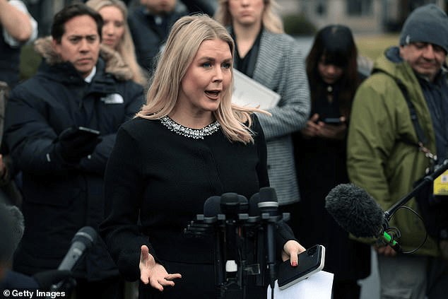 White House spokeswoman Karoline Leavitt cited a statistic that 70% of 8th graders are at a below proficient level in math and reading while defending Donald Trump's call to dismantle the Education Department. The assessment test was funded by the Education Department / Getty Images