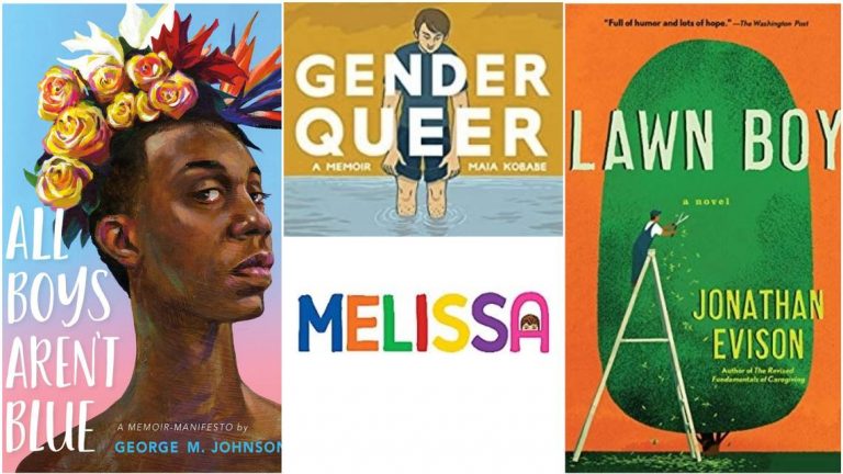 Across North Carolina, some Moms for Liberty groups have called for the removal of books from school libraries that they say contain sexual passages inappropriate for children. Some of the books they have objected to are shown here. No file photo